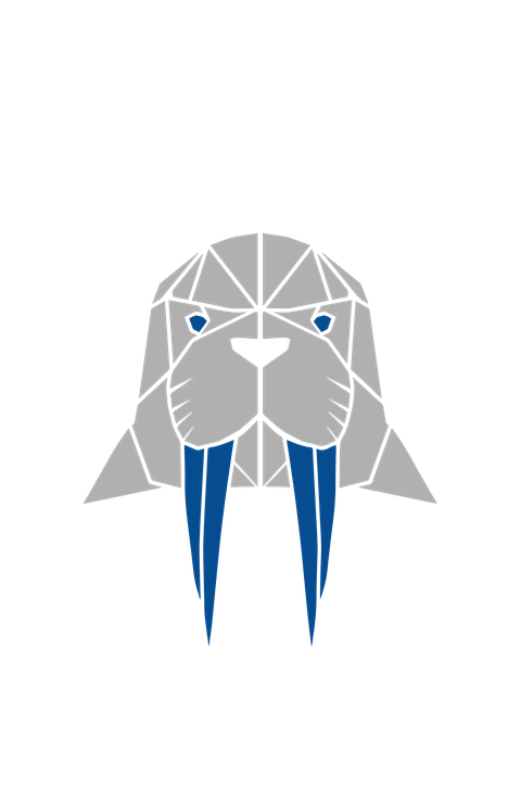 Inuit Wohnkabinen-Serie Logo (Walross)